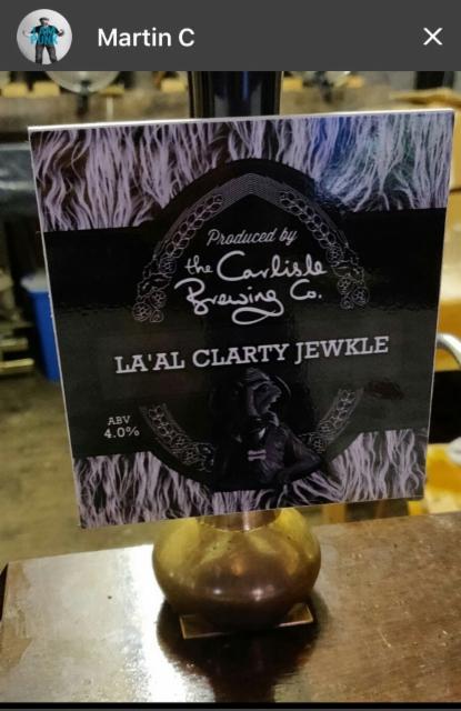 La'al Clarty Jewkle 4.0%, Carlisle Brewing Company, England