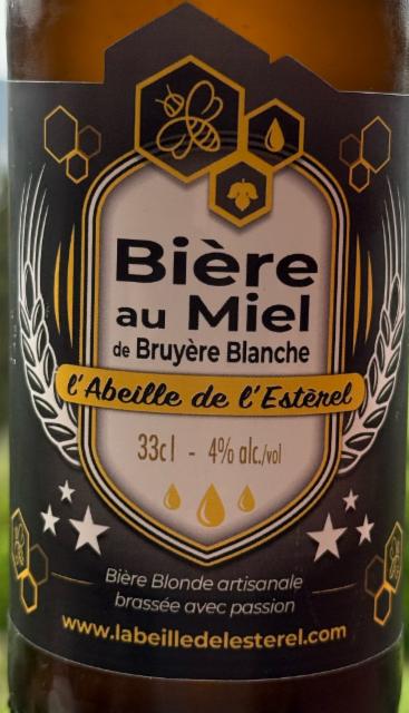 L'Abeille De L'Estèrel Au Miel De Bruyère Blanche 4.0%, Bière De L'Aréna, France