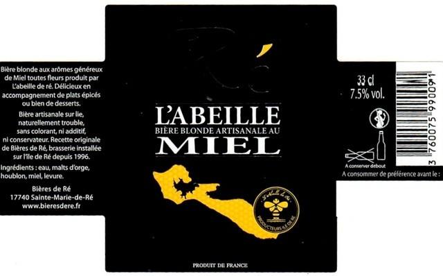L'Abeille Miel 7.5%, Bières De Ré, France