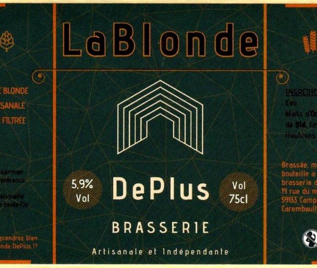 LaBlonde 5.9%, Brasserie DePlus, France