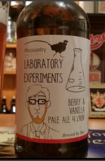 Laboratory Experiments: Berry & Vanilla 4.0%, Pheasantry Brewery, England