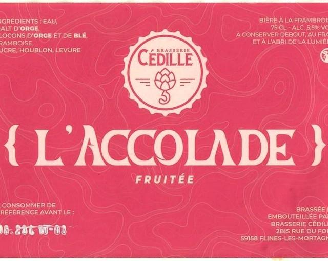 L'Accolade Fruitée 5.5%, Brasserie Cédille [Closed], France
