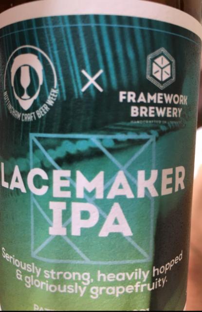 Lacemaker IPA 6.2%, Framework Brewery, England