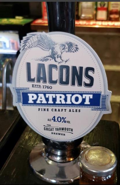 Patriot 4.0%, Lacons Brewery Ltd, England