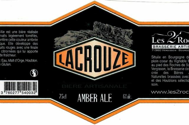 Lacrouze Amber Ale, Brasserie Des 2 Roches [Closed]