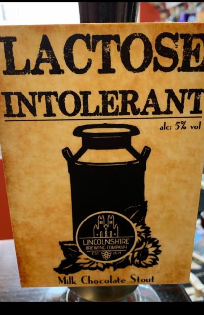 Lactose Intolerant 5.0%, Lincolnshire Brewing Company, England