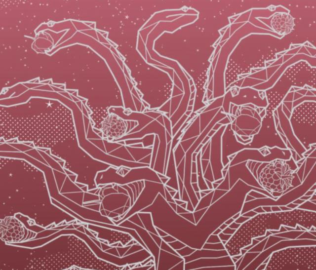 Ladon | cherry berry cheesecake 6.0%, Mortalis Brewing Co., United States