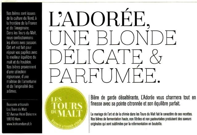 L'Adorée 4.8%, Les Tours Du Malt, France