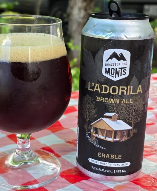 L'Adorila Brown Ale 7.9%, Brasseur des monts, Canada