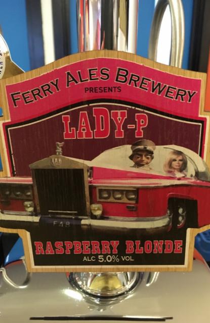 Lady-P Raspberry Blonde 5.0%, Ferry Ales Brewery, England