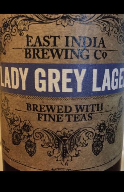 Lady Grey Lager 5.2%, East India Brewing Co., England