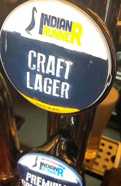 Indian Runner Lager 4.5%, Indian Runner, England