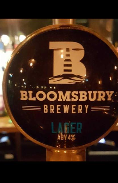 Bloomsbury Lager 4.0%, Bloomsbury Brewery, England