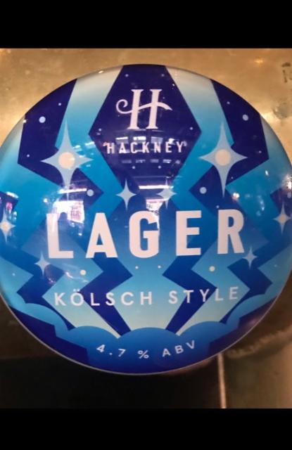Hackney Lager 4.7%, Hackney Brewery, England