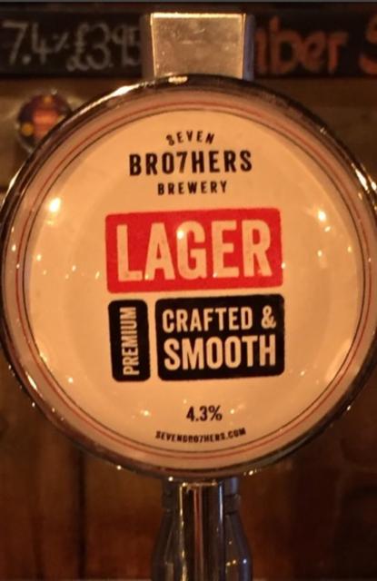 Lager 4.3%, Seven Bro7hers Brewing Co., England