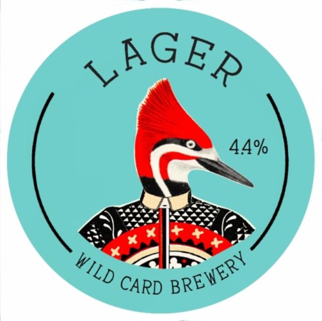 Lager 4.4%, Wild Card Brewery, England