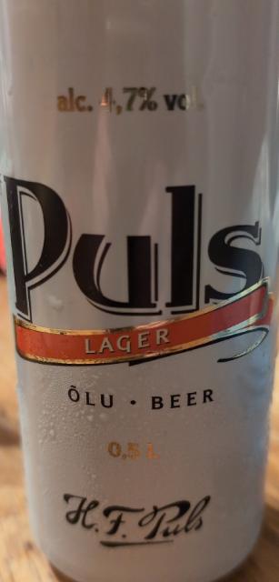 Lager 4.7%, H.F. Puls (Harboe Brewery), Estonia