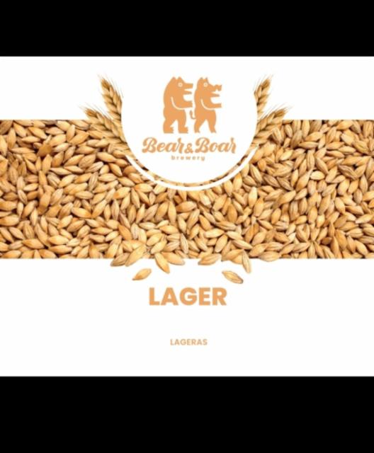 Lager 4.5%, Bear & Boar Brewery, Lithuania