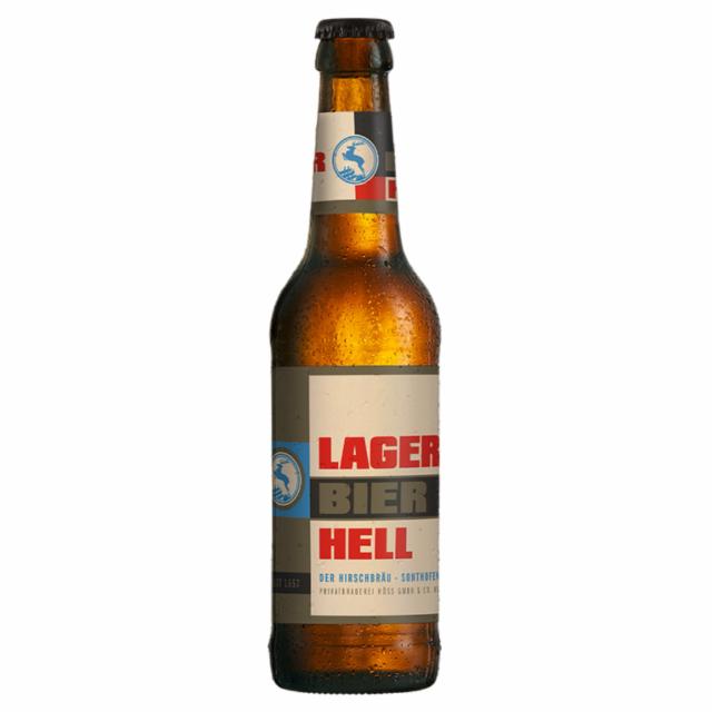 Lager Bier Hell 4.7%, Privatbrauerei Höss der Hirschbräu, Germany