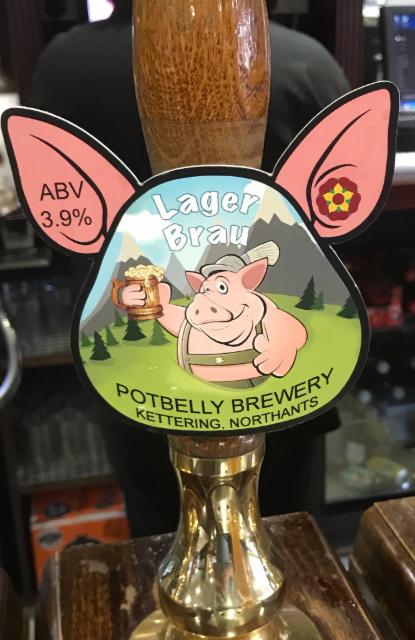 Lager Brau 3.9%, Potbelly Brewery Limited, England