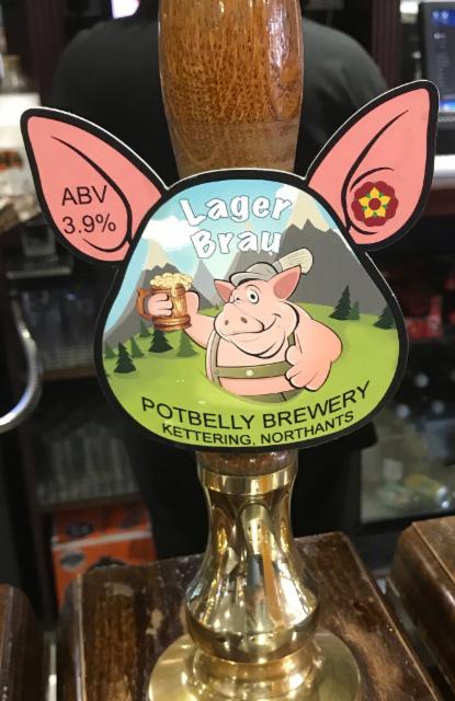 Lager Brau 3.9%, Potbelly Brewery Limited, England