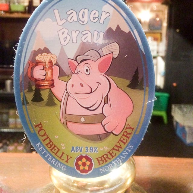 Lager Brue 3.9%, Potbelly Brewery Limited, England