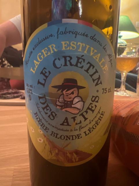 Lager estival 3.8%, Le Crétin Des Alpes (Brasserie Des Cuves), France