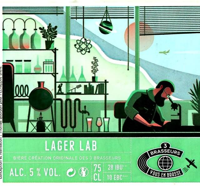 Lager Lab 5.0%, Les 3 Brasseurs / The 3 Brewers Lille, France