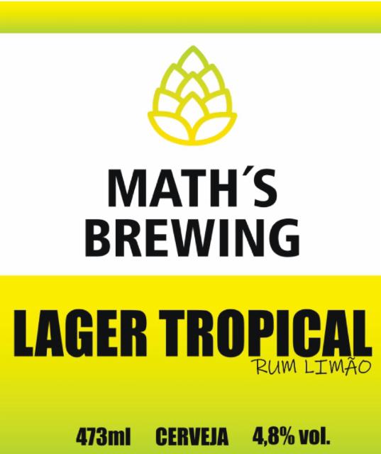 Lager Tropical Rum Limão, Math's Brewing