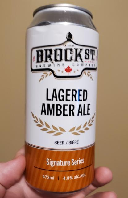 Lagered Amber Ale 4.8%, Brock St. Brewing Company, Canada