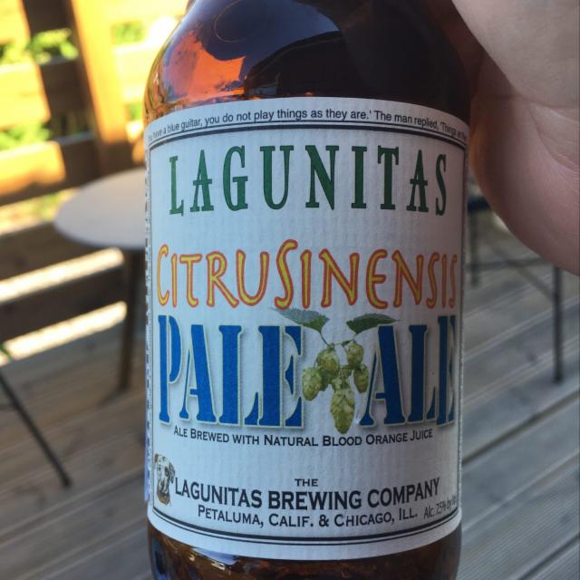 Citrusinensis Pale Ale (2018) 7.5%, Lagunitas Brewing Company (Heineken), United States