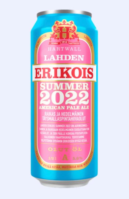Lahden Erikois Summer 2022 5.0%, Hartwall (Royal Unibrew), Finland
