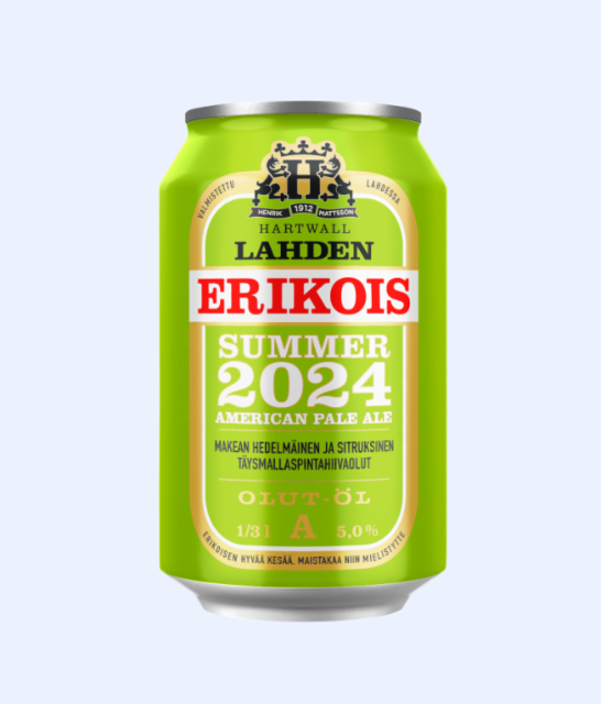 Lahden Erikois Summer 2024 5.0%, Hartwall (Royal Unibrew), Finland