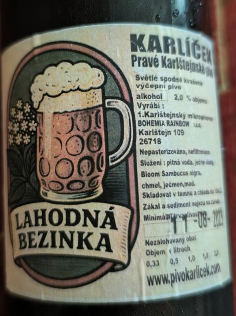Lahodná bezinka, Pivovar Karlíček
