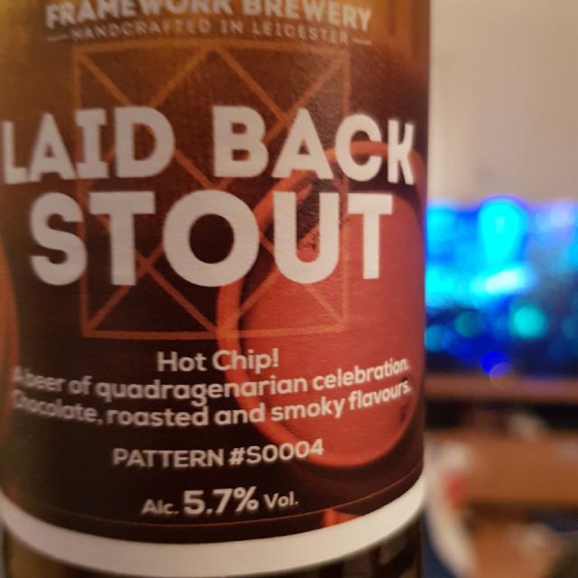 Laid Back Stout 5.7%, Framework Brewery, England