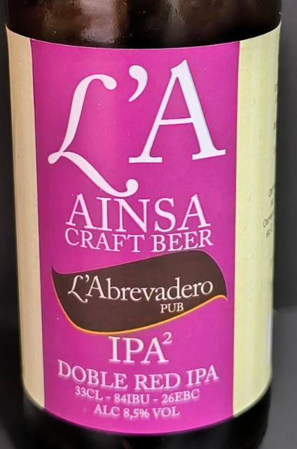 l'ainsa craft beer 8.5%, Cervezas artesanas valle de tena, Spain