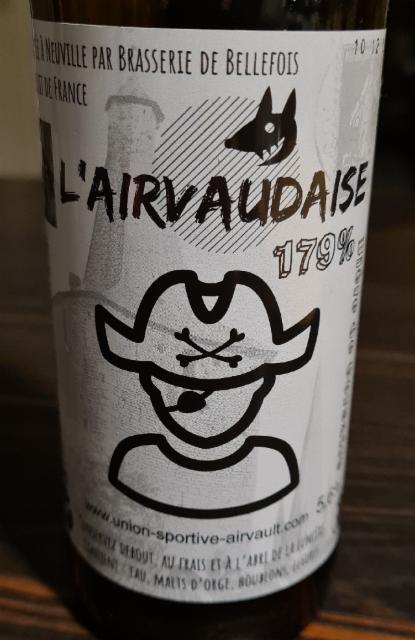 L'Airvaudaise 5.6%, Brasserie De Bellefois, France