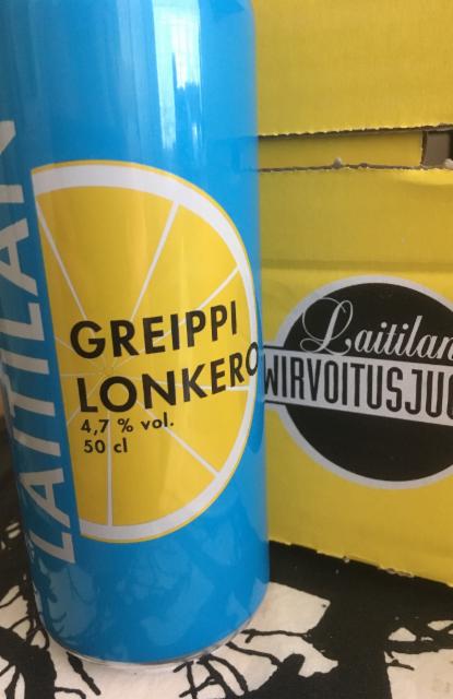 Greippi Lonkero 4.7%, Laitilan Wirvoitusjuomatehdas, Finland