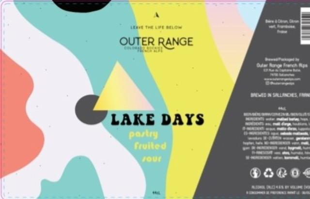 Lake Days 4.6%, Outer Range Brewing Co. (France), France
