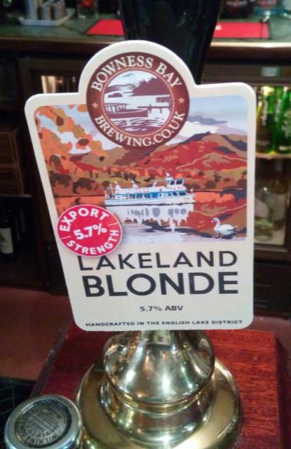 Lakeland Blonde Export Strength 5.7%, Bowness Bay Brewing, England