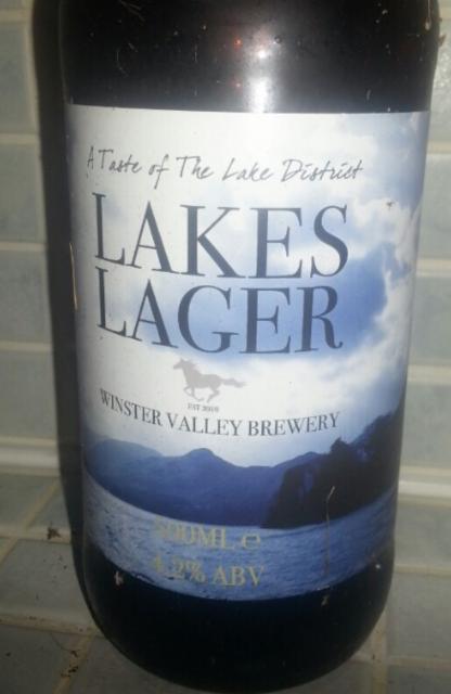 Lakes Lager 4.2%, Winster Valley Brewery, England