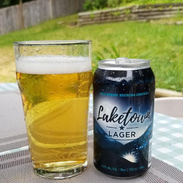 Laketown Lager 4.8%, Red Arrow Brewing, Canada