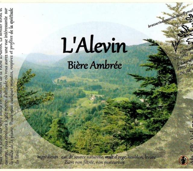 L'Alevin 6.0%, Brasserie Du Pays Des Lacs, France