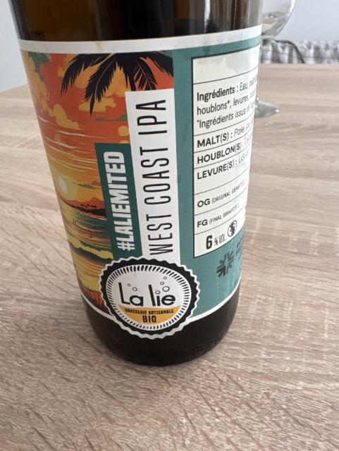 #Laliemited West Coast IPA, Brasserie La Lie