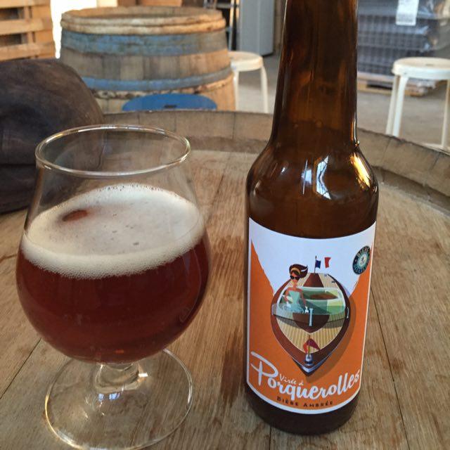 Virée À Porquerolles Bière Ambrée 5.6%, La Bière Des Îles D'Or, France