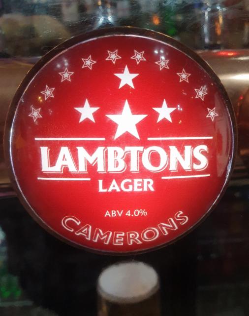 Lambtons Lager 4.0%, Camerons Brewing Company, England
