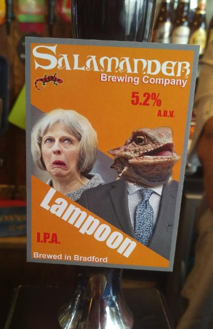 Lampoon 5.2%, Salamander Brewing Company, England