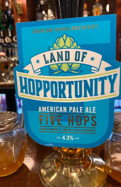 Land of Hopportunity 4.3%, Greene King, England