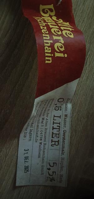 Landbier Dunkel, Alte Brauerei Richzenhain