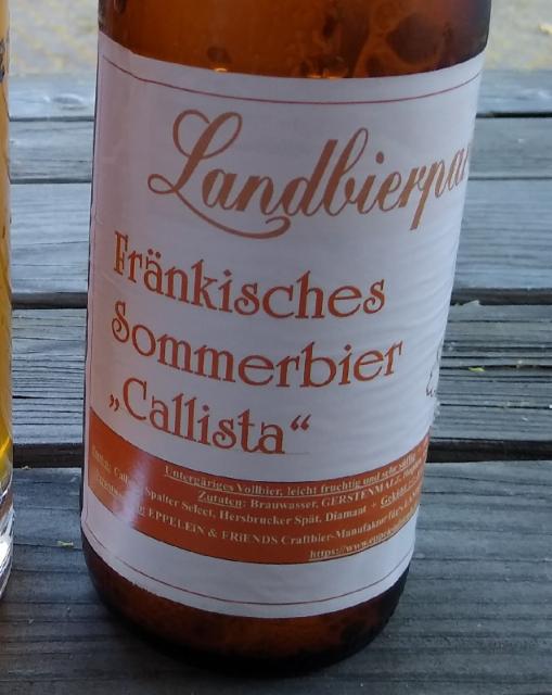 Landbierparadies - Fränkisches Sommerbier "Callista" 5.0%, Eppelein & Friends Craft Bier Manufaktur, Germany